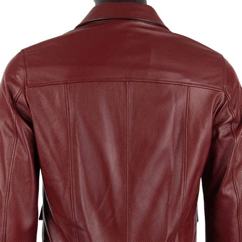 dolce gabbana lederjacke herren rot|Jacken in Rot von Dolce & Gabbana für Herren .